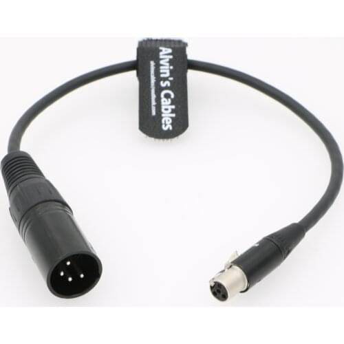 Alvins Cables ARRI RED Cameras TV logie Monitor Power Cable XLR Mini 4 Pin Female to XLR 4 Pin Male