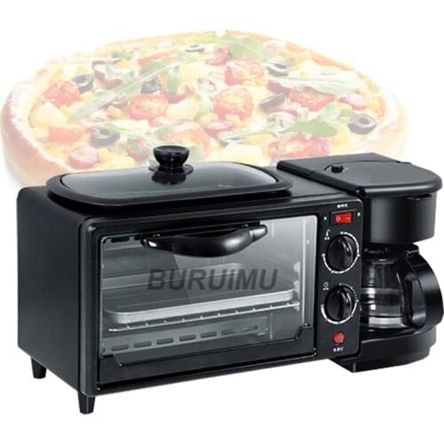 Coffee Maker Breakfast Machine Oven Bread Machine Toaster Toaster Oven 3 In 1 Breakfast Maker Pizza Maker Cooking