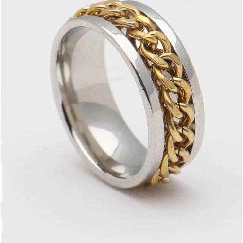 2019 Hot sale pcak of 5pcs 316L satinless steel rings for men women weaved finger ring couple vintage jewelry