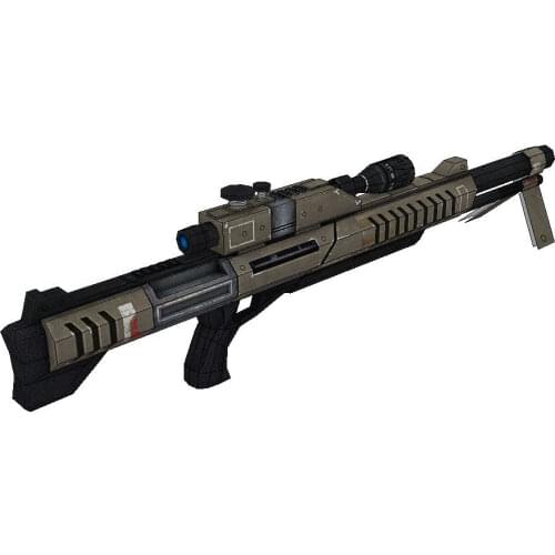 Mass Effect M-98 Black Widow Sniper Rifle 3D Paper Model DIY 1:1