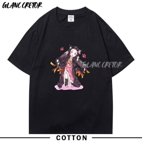 2021 Demon Slayer T Shirts Men Harajuku Cotton Cool T Shirts Summer 2021 Hot Sale Casual Tops Mens Fashion Hip Hop T-Shirt