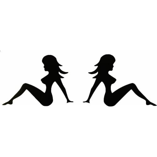 LLY-0369 Fashion Car Stickers Sexy Lady Girl Modeling Decal PVC New Design Fashion Cool Style Top Quality Waterproof Cars Decals