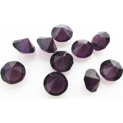New 100pcs February Birthstone Dark Purple 5mm 4mm Crystal Floating Charms Living Glass Memory Lockets Pendants DIY Jewelry