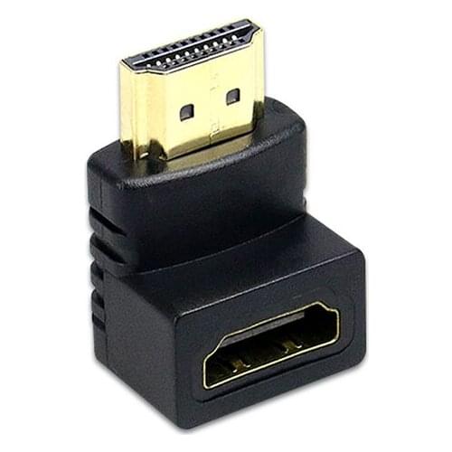 HDMI Right Angle A Male to HDMI V1.4 Female Gold Plated Cable Adapter 90 Degree HDTV 1080P HDMI Cable Connector