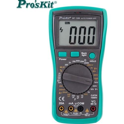 ProsKit MT-1280-C 3 5/6 digital RMS multimeter