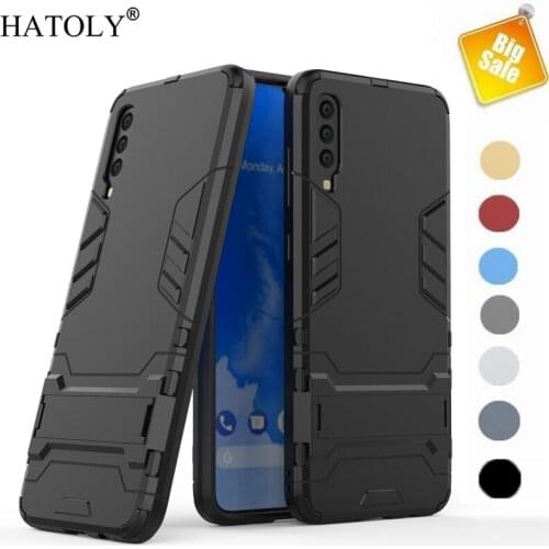 For Samsung Galaxy A70 Case For Samsung A70 Case Cover Rubber Shell Shockproof Dual Layer Armor Stand Bumper Phone Case A30 A50