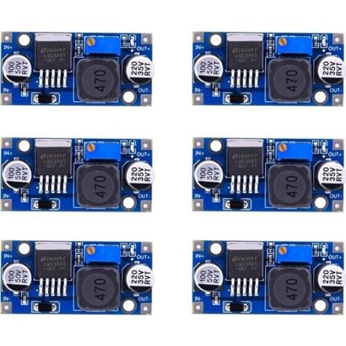 Retail 6 Pack LM2596 DC to DC Buck Converter 3.0-40V to 1.5-35V Power Supply Step Down Module (6 Pack)