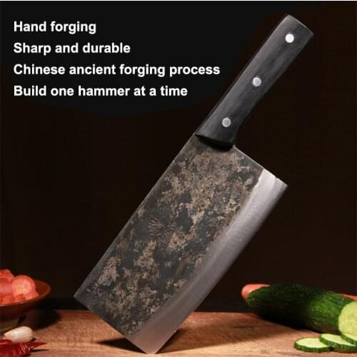 Hand forged meat cleaver High carbon steel slicing knife Kitchen sharp kitchen knife Professional chef knife Fish Tang Knife