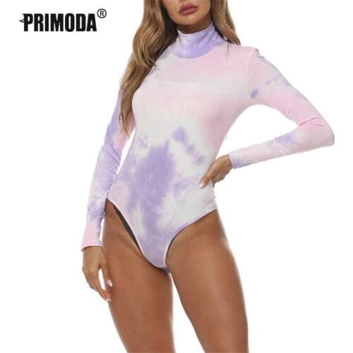 Sexy Party Body Autumn Women Long Sleeve Bodysuits Rompers Solid Bodycon Tops Black White One Piece Buttons Club Outfits PR1236G