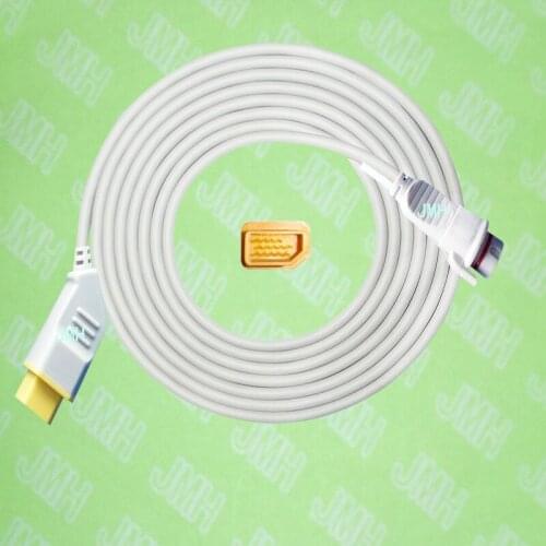 Compatible with Nihon Kohden BSM3200 /4100/5100/9510/9800/1500 the BD IBP transducer Adapter cable,14pin to 7pin