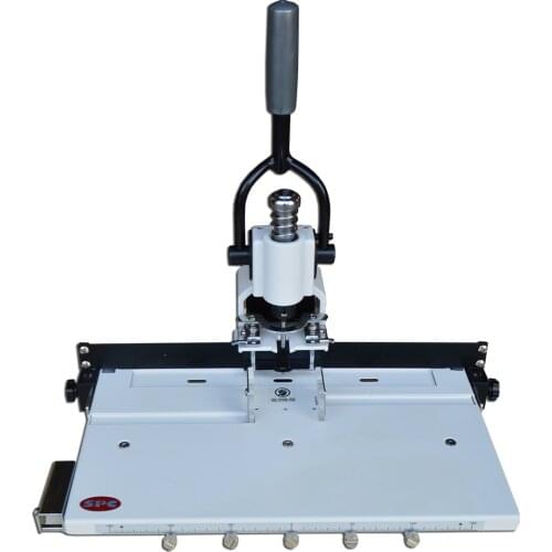 Paper Hole Drill Punch Machine 300 Sheets 1/4" 6mm Heavy Duty with Moving Table Two Cut Die Moulds