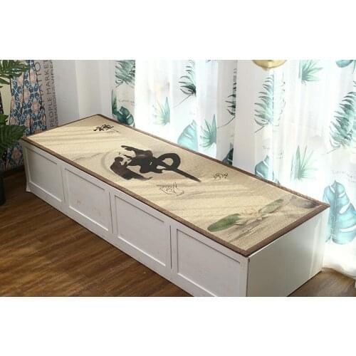 Tatami Window Mat Sill Pad Bay Window Blanket Japanese Style Bamboo Carpet Rug Home Living Room Bedroom Balconies Mat Rectangle