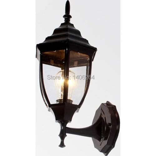 Archaize Outdoor Lamp Courtyard European-style Garden(Black)Waterproof Wall Lamp