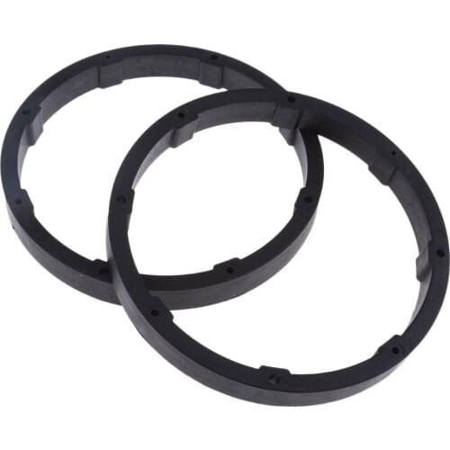 2 Pcs 6.5inch Dia Universal Black Solid Plastic Speaker Spacer Adaptor Ring Mounting Bracket for Auto Car