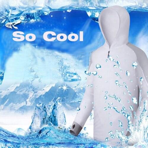 Breathable Fishing Clothes Thin Light Sunscreen Riding Clothes Quick Drying Ice Silk Sun Protection Face Neck A