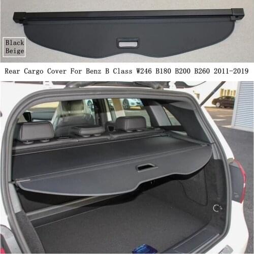 Rear Cargo Cover For Benz B Class W246 B180 B200 B260 2011-2019 Privacy Trunk Screen Security Shield Shade Auto Accessories