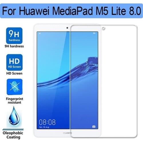 9H HD Tempered Glass for Huawei Mediapad M5 Lite 8 8.0 JDN2-L09 Screen Protector Tablet Screen Protector for Huawei M5 Lite 8"