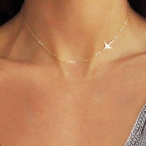 Stainless steel ladies necklace, fashion jewelry, animal necklace, fox necklace gift, birthday gift for her