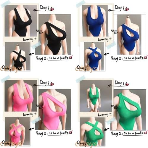 1/6th Cdtoys One-Piece Bikini Trendy Sexy Swimsuit Fit 12 inch Rubberized Female Action Figure Body Model