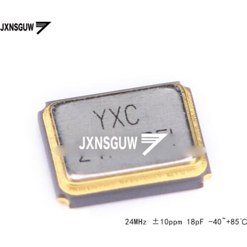 10PCS 3225 SMD passive crystal oscillator/YSX321SL 24MHz 10ppm 18pF X322524MRB4SI 4 foot