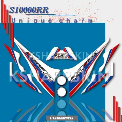 3D Gel Motorcycle Rear Fairing Sticker Protector Number Board Moto Engine Vehicle decals Suitable for BMW S1000RR 2019 s1000 rr