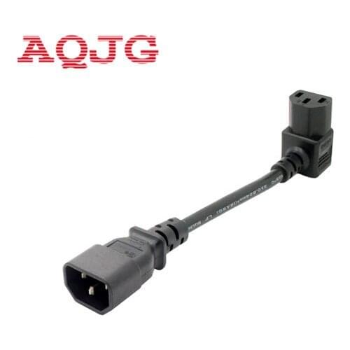 IEC Adapter UP Angled IEC 320 C14 to C13 Adapter for lcd wall mount TV AQJG 10A 250V 17CM