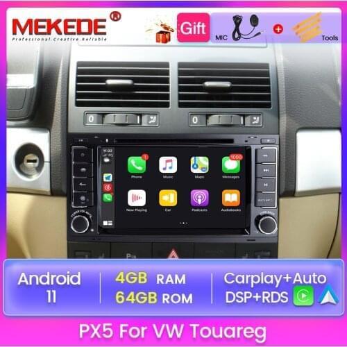 4G RAM+64GB 7"HD IPS Android 11 Car GPS navigation for Volkswagen Touareg Multivan wifi 4g BT Radio stereo multimedia Unit
