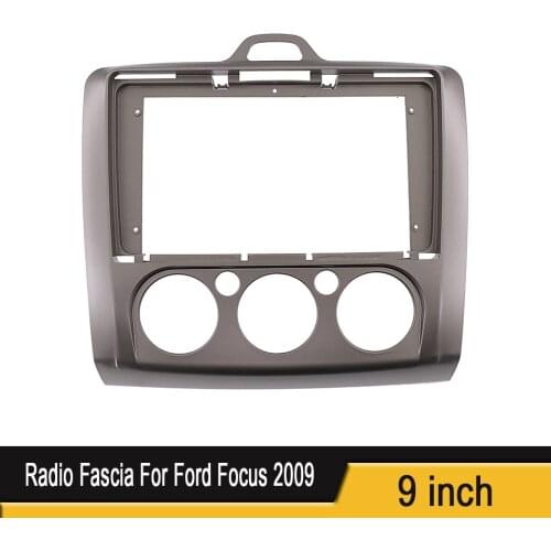 Car Audio Frame 9 Inch Car Radio Fascia For Ford Focus 2009 Car Radio Installation DVD GPS Mp5 ABS PC Plastic Fascia Plane