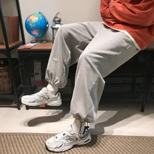 Man Casual Tie Leg Straight Pants Woman Corduroy Solid Color Oversize Trousers Man Warm Korean Streetwear Pants