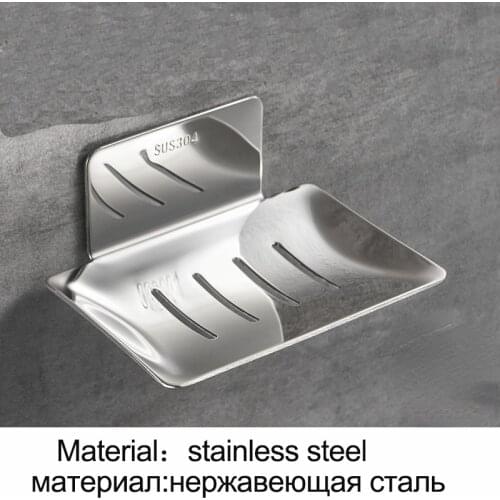 No Drilling Soap Dish Holder Wall Mounted Soap Sponge Holder for Kitchen Soap Holder Bathroom Organizer Metal Soap Holder