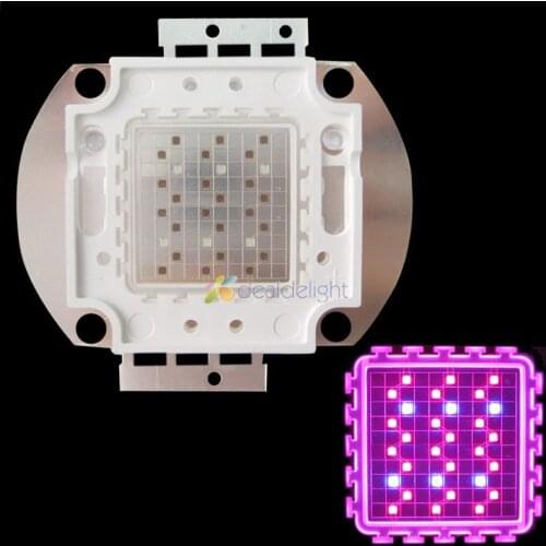 30W 24pcs Deep Red 660nm + 6pcs Royal Blue 450nm 4:1 Hybrid High Power LED Light Source for Plant Grow DIY Free Shipping