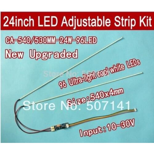 530mm Adjustable brightness led backlight strip kit,Update 24inch lcd monitor to led bakclight