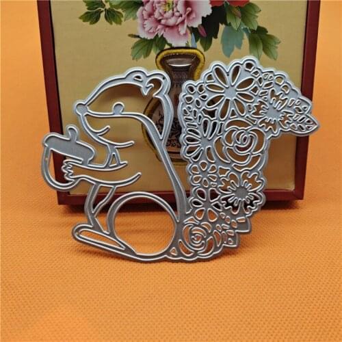 Squirrel Metal Cutting Dies for Scrapbooking Handmade Tools Mold Cut Stencil New 2021 DIY Card Make Mould Model Craft Decoration