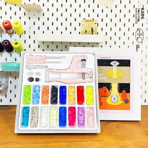 Multifunction Snaps and 3 Kinds Replace Snap Pliers Set, T5 Plastic/Metal Buttons for Sewing & Crafting Clothing Resin Garment