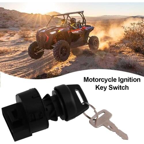 Motorcycle Motorbike Ignition Switch Key Durable High Quality 3 Position Key Switch for Polaris RZR 570 800 900 1000 Keyswitch