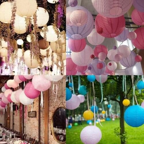 Mulit color option 8'' (20cm) Chinese paper lantern round lamp Wedding Decor glim festival decoration Lampion party scaldfish