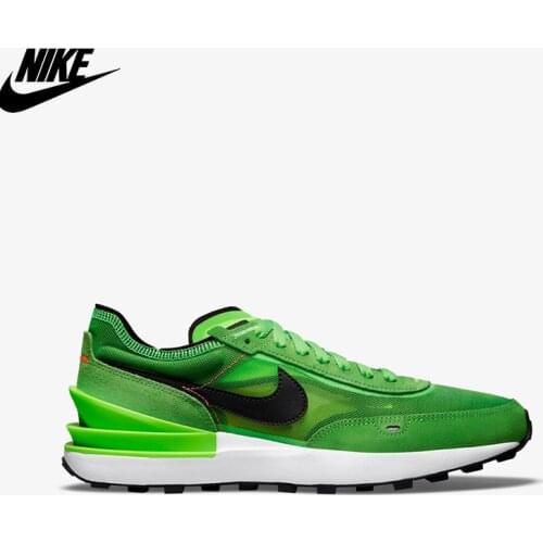 Original Nike Waffle One "Electric Green" DA7995-300 Unisex Women Men Green Sport Shoes