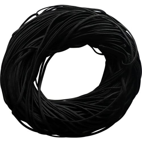 100 Meters Black Coreless 550 Paracord Parachute Cord Without Inner Strands Outer Sheath