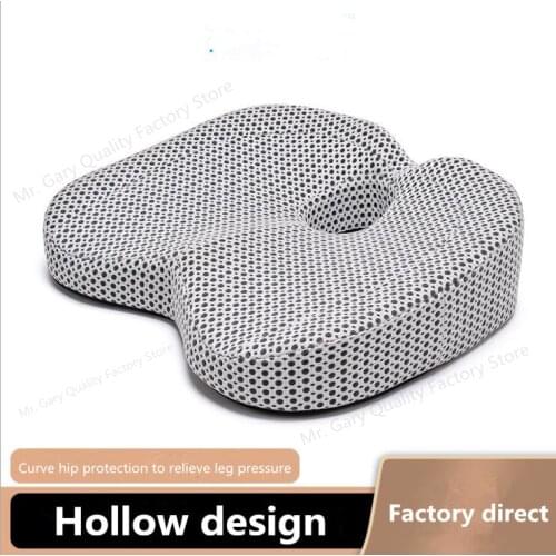 Memory Foam Seat Cushion Orthopedic Pillow Coccyx Office Chair Cushion Hip Car Seat Wheelchair Hips Massage Vertebrae Seat Pad