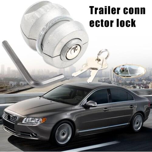 Anti-Theft Trailer Parts Hitch Lock Excellent Durable Zinc Alloy Process Ball Lock Coupling Tow Caravan 65x50x50mm