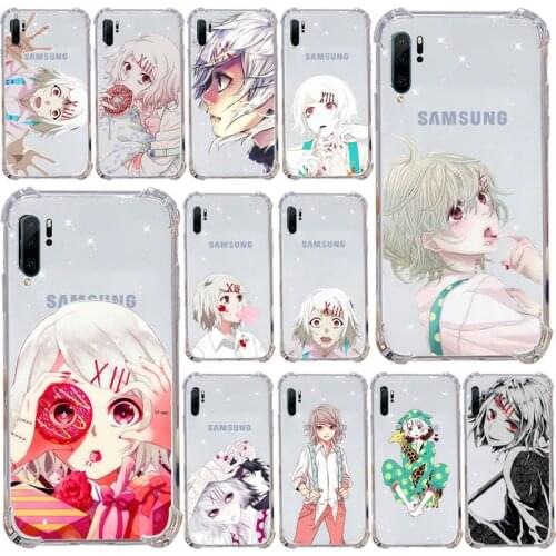 Anime JUUZOU SUZUYA Tokyo Ghouls Phone Transparent Samsung s9 s10 s20 Huawei honor P20 P30 P40 xiaomi note mi 8 9 pro lite