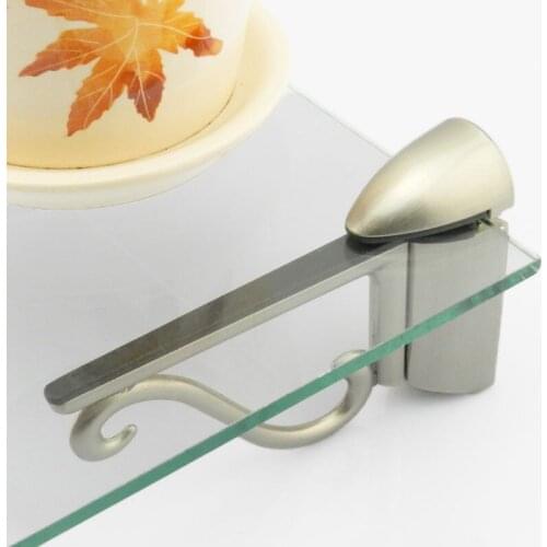 Adjustable Fish Mouth Clamp Glass Shelf F Type Board Glass Clamp Hardware Plate Clip Parts For 3-20mm glass Wooden Acrylic KF889