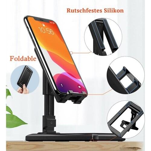 Foldable Stand for Phone Desktop Mobile Phone Holder for Tablet iPad iPhone Samsung Smartphone Cellphone Adjustable Bracket
