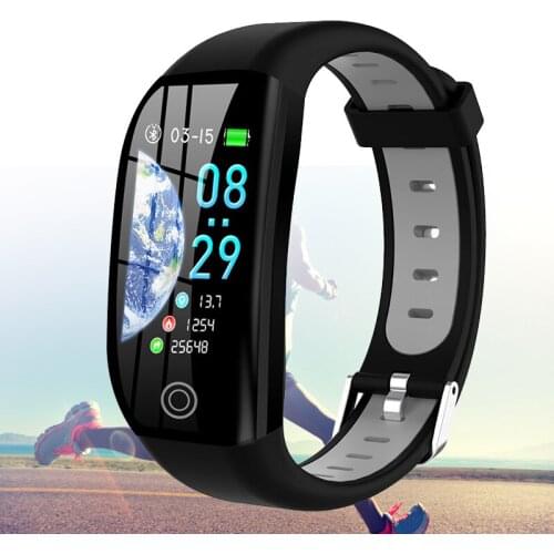Men Woman Smart Bracelet 1.14" Pedometer Heart Rate monitor Clock with Pressure Measurement Blood Pressure Watch Fitness Watch