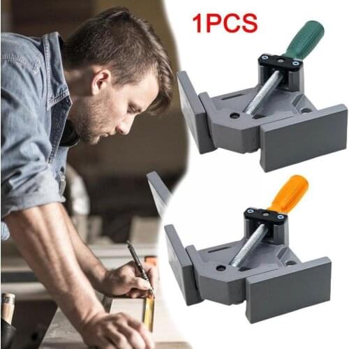 Welding Corner Clamp Woodworking Frame Clip Multi-Function Positioner Single Angle Clamp Aluminum 90 Degree Right Handle