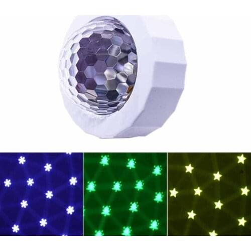 LED Disco Ball Effect Lamp Voice-controlled Stage Light DJ Lights with Magnet for Colorful Lights