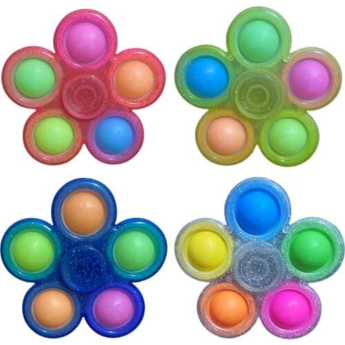 Luminous Fidget Spinner Light Up Hand Spinner Adult Glowing Stress Relief Toys Gifts For Kids Luminous Fidget Spinner Toys