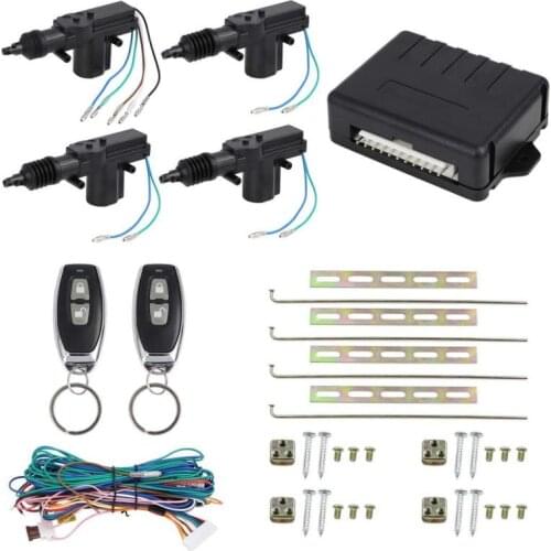 12V Universal Car Lock Door Remote Control Keyless Entry System Central Locking Kit with 4 Door Lock Actuator Automatic patch