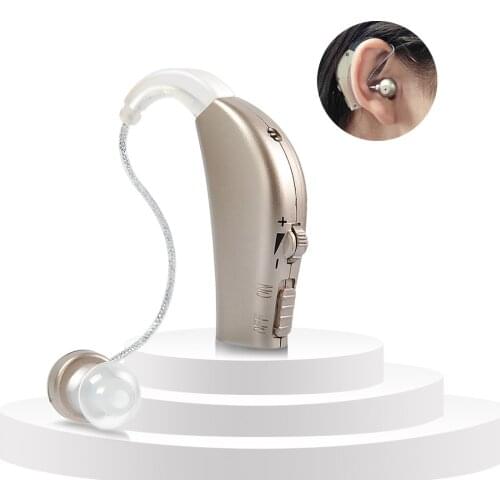 In Stock 2020 New Style Recharge Headset Earphone Powerful Sound Amplifier Ear Hook Hearing Aids for Elderly Ear Care Tools