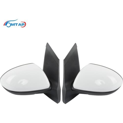 MTAP 2PCS Car Door Rearview Mirror Assy For Mazda 2 2007 2008 2009 2010 2011 2012 2013 2014 3-PINS With Lens Angle Adjustable